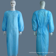 Disposable FDA PP CPE SMS Isolation Gown